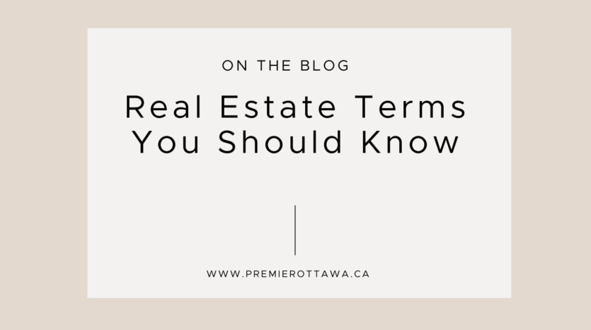 Canadian Real Estate Terms You Should Know