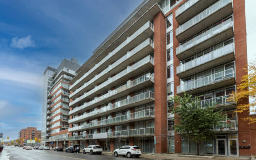 Modern condo building exterior in Ottawa’s Byward Market