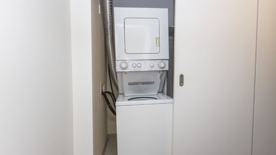 In-unit laundry in Byward Market condo