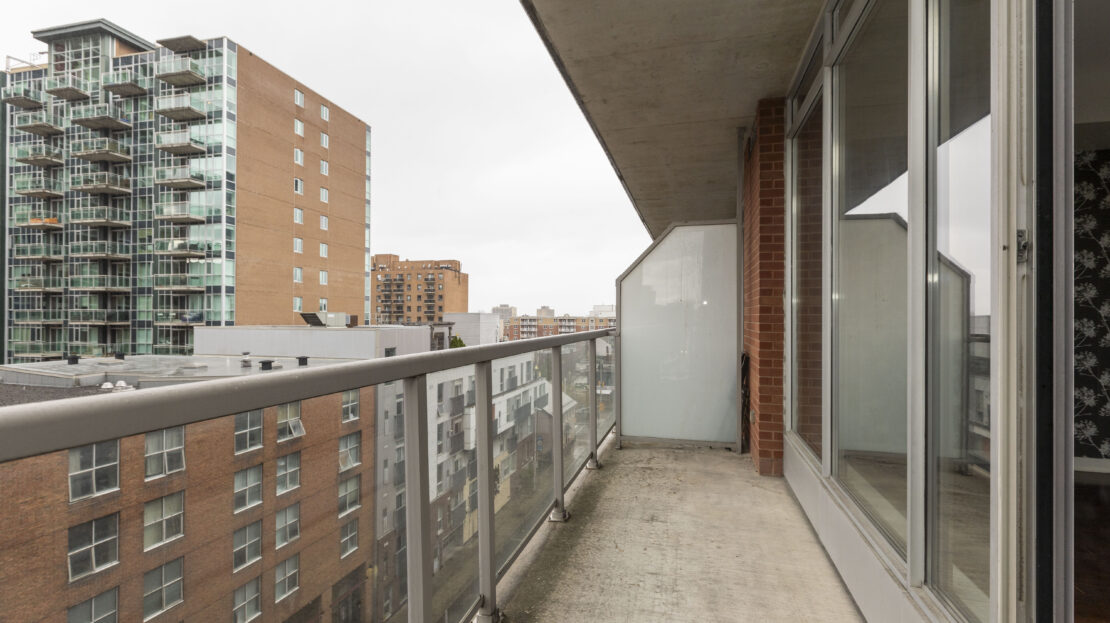 Balcony view of Parliament Hill from Ottawa condo