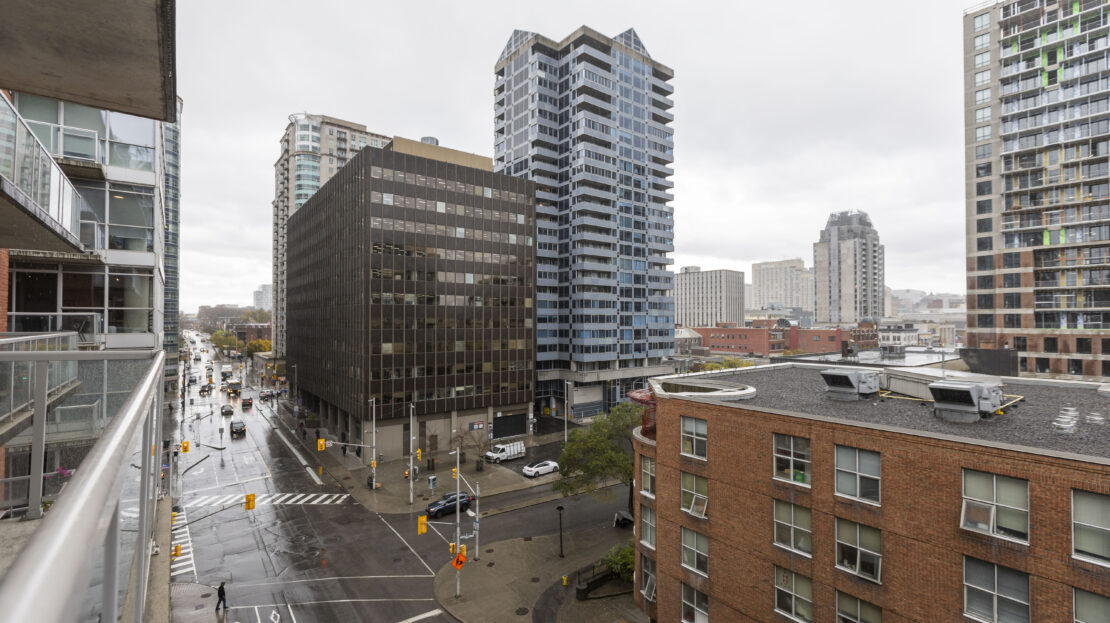 Private condo patio overlooking Parliament Hill